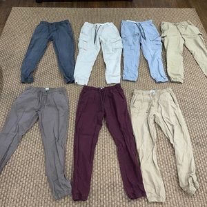 7 Pairs of Men SIZE SMALL Old Navy Joggers